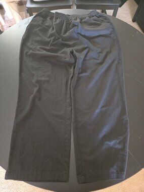 Pembrook Men's Elastic Waist Casual Pants Black XL Pull On